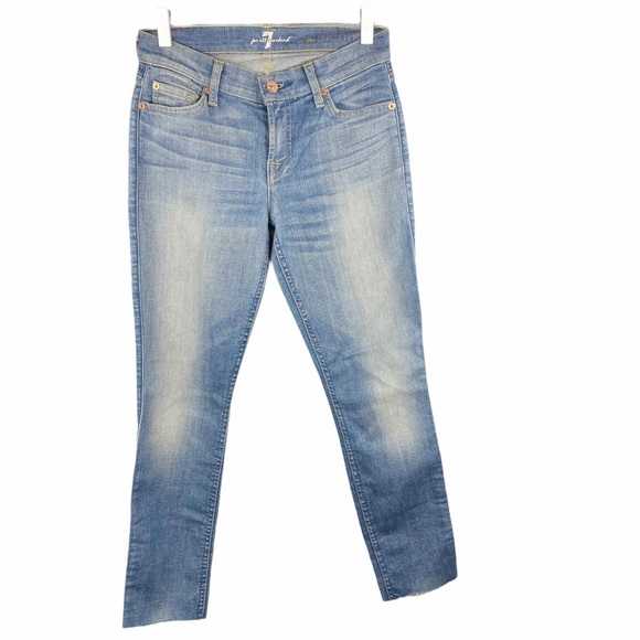 7 For All Mankind 7FAMK “The Skinny” Ankle Jeans Size 24 - Picture 4 of 12